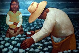 30 Cosechadores de Algodon By Mario Mollari Painting At Alvear Art Hotel Buenos Aires